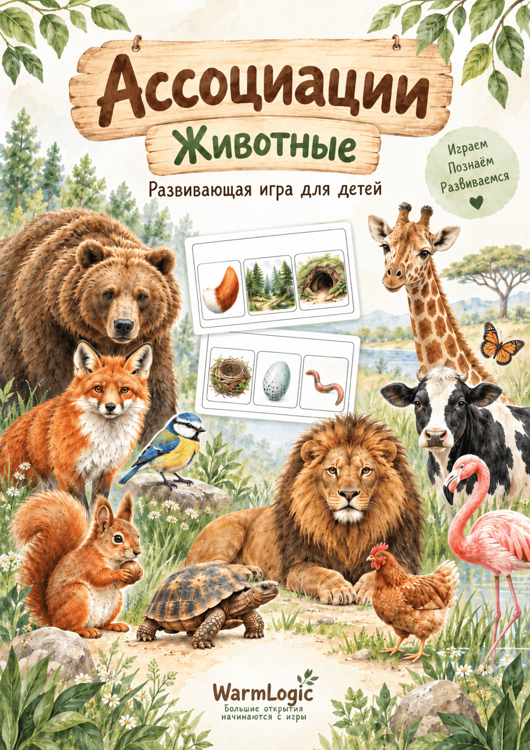 Игра из серии АССОЦИАЦИИ "Про животных"