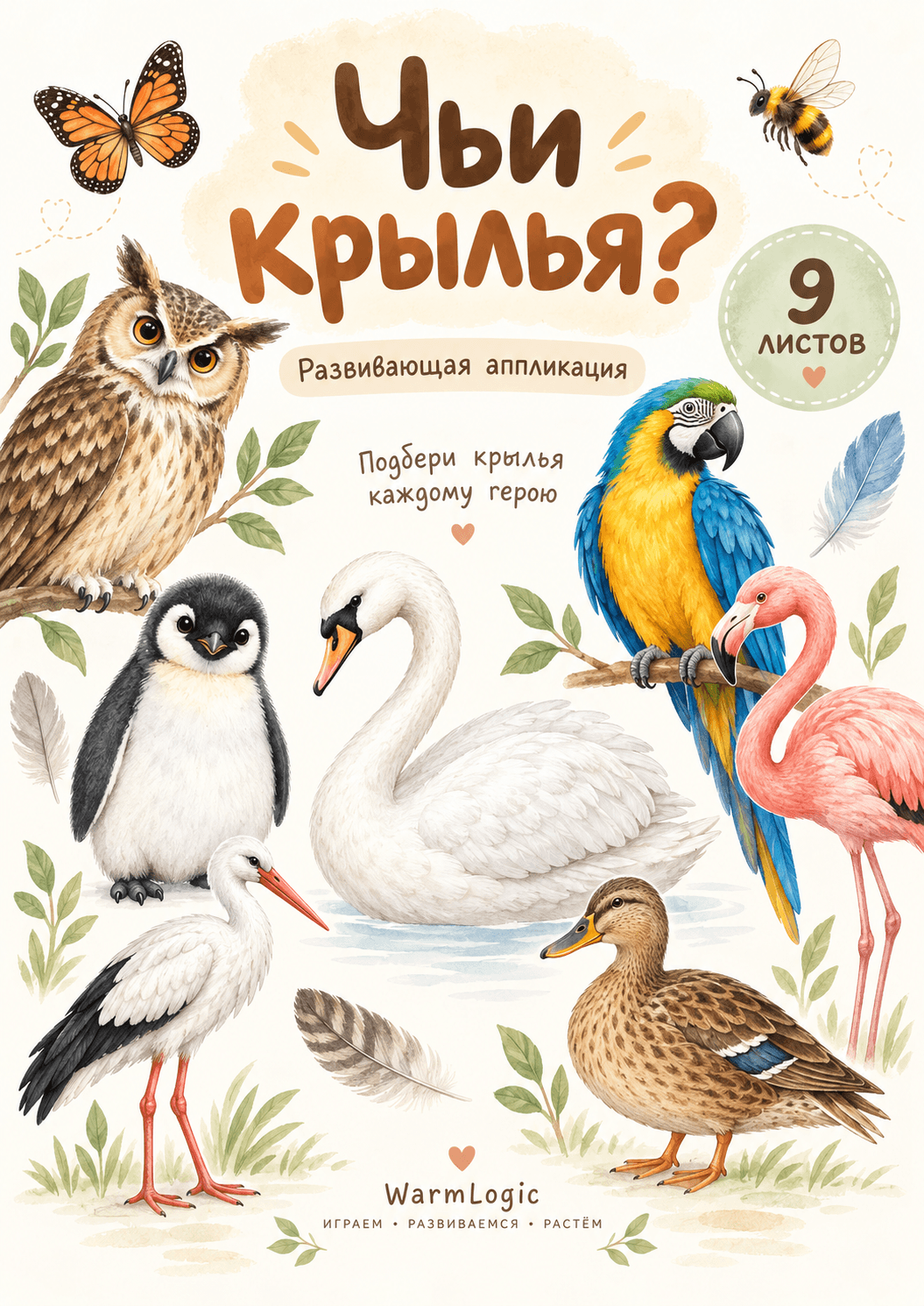Игра-аппликация "Чьи крылья?"