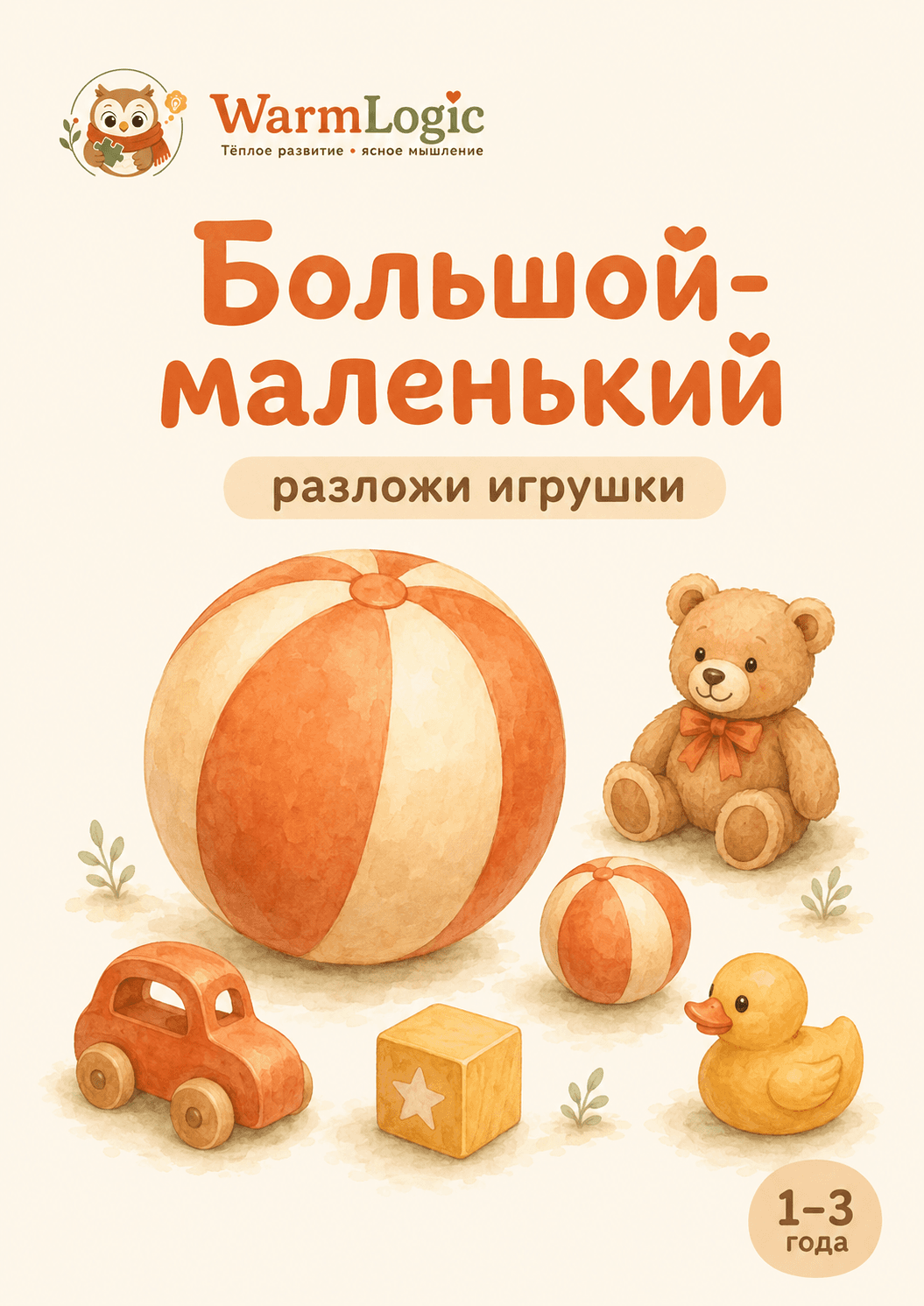Большой и маленький: разложи игрушки